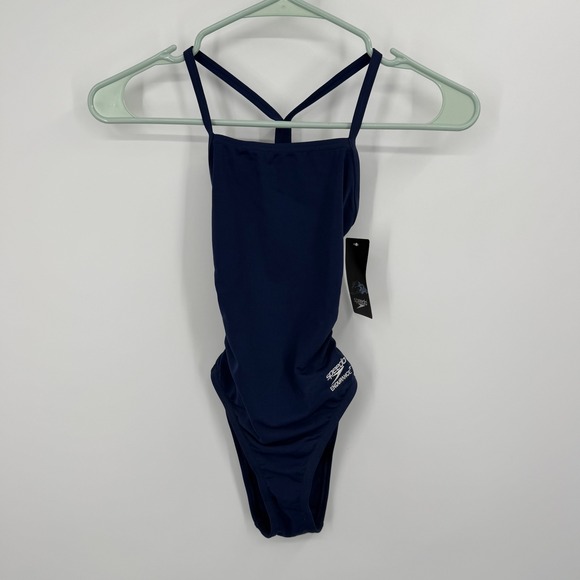 Speedo Other - Speedo One Piece Swimsuit Women Size 22 Navy Endurance+ Training Swimwear
